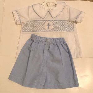 Shrimp & Grits 2 piece Easter set EUC size 2T